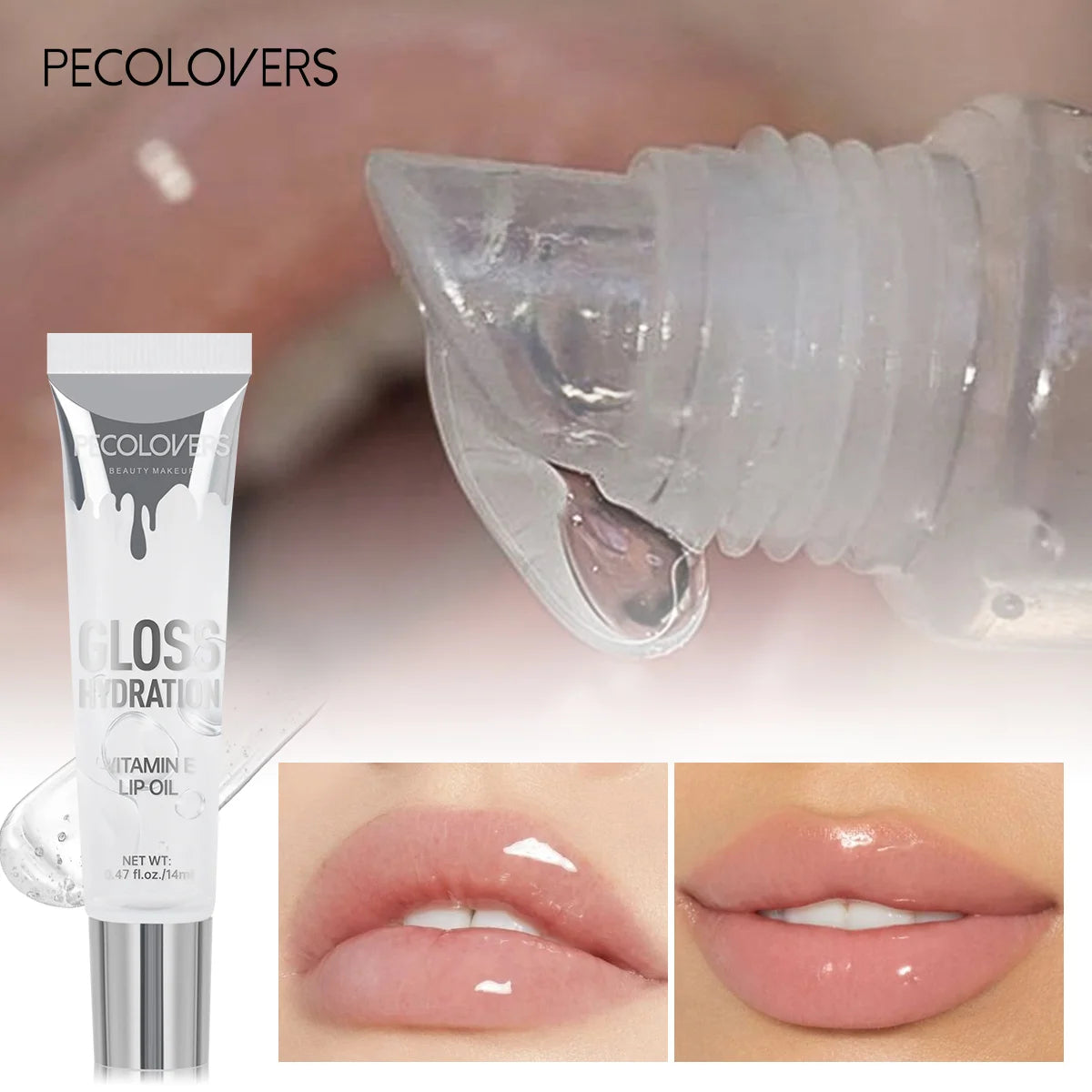 Crystal Jelly Lip Gloss – Hydrating Shiny Lip Oil