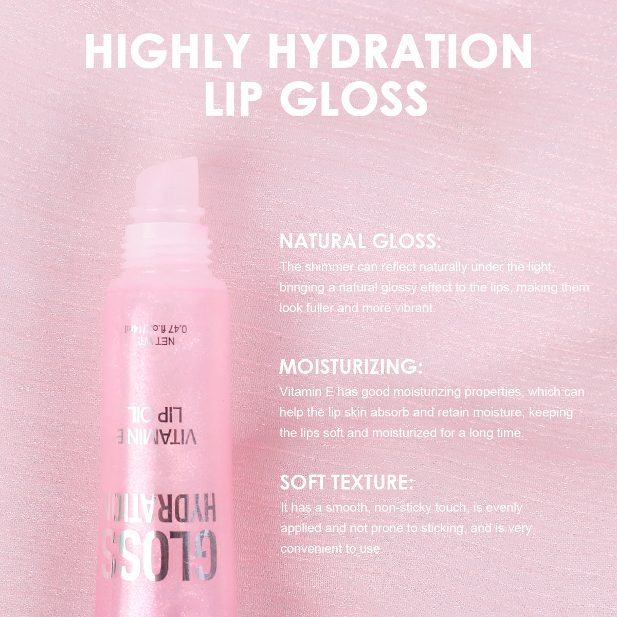 Crystal Jelly Lip Gloss – Hydrating Shiny Lip Oil