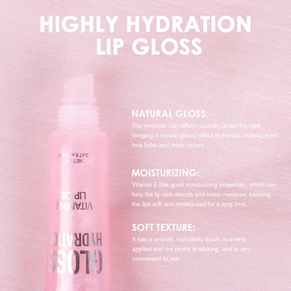 Crystal Jelly Lip Gloss – Hydrating Shiny Lip Oil